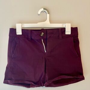 Maroon midi AE shorts